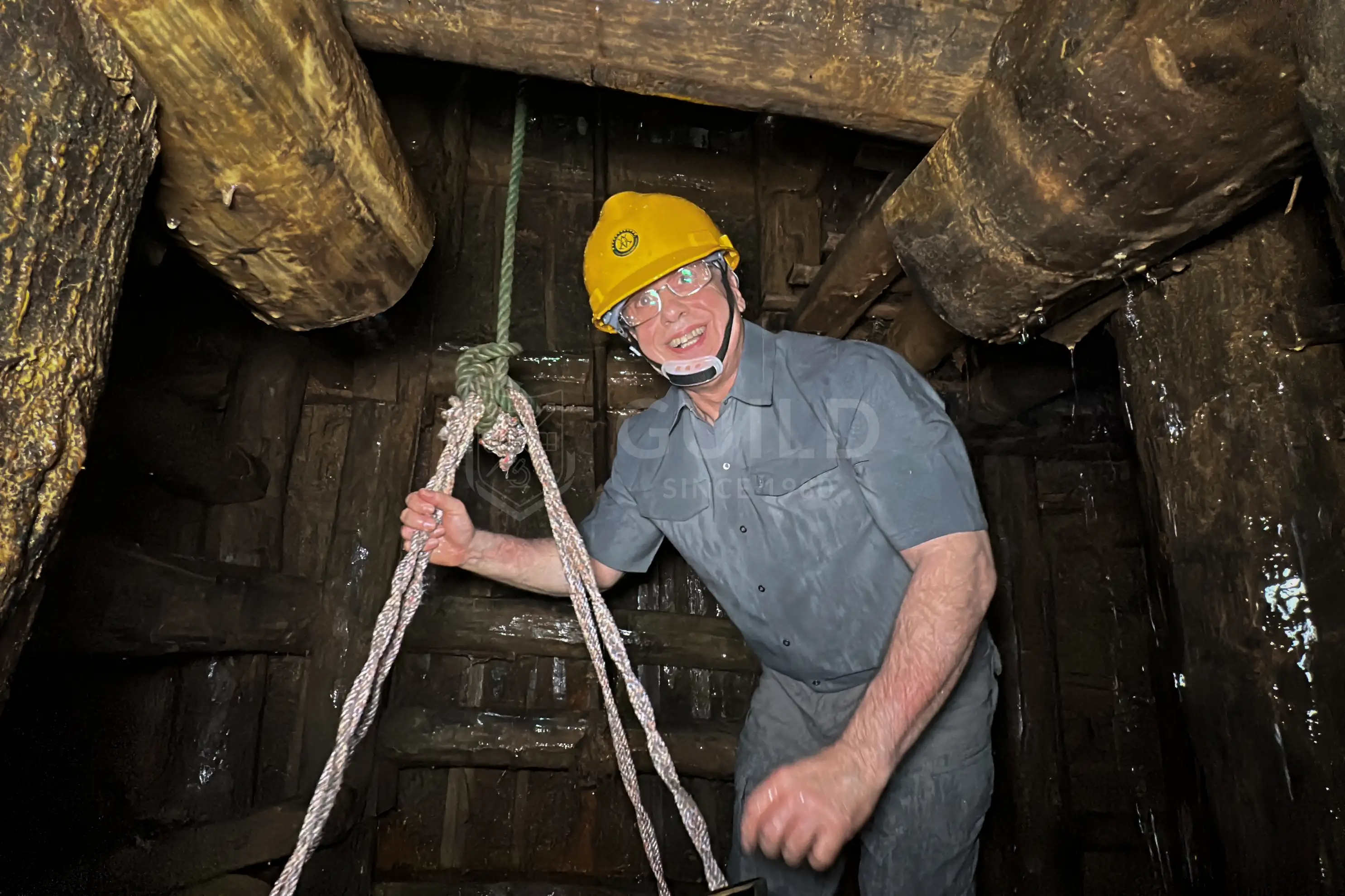 Andy inside Pit Mine